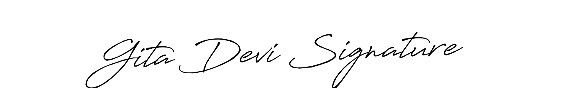 See photos of Gita Devi Signature official signature by Spectra . Check more albums & portfolios. Read reviews & check more about Antro_Vectra_Bolder font. Gita Devi Signature signature style 7 images and pictures png