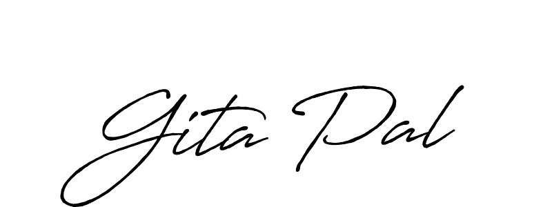Make a short Gita Pal signature style. Manage your documents anywhere anytime using Antro_Vectra_Bolder. Create and add eSignatures, submit forms, share and send files easily. Gita Pal signature style 7 images and pictures png