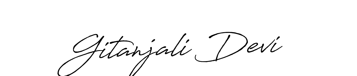 Antro_Vectra_Bolder is a professional signature style that is perfect for those who want to add a touch of class to their signature. It is also a great choice for those who want to make their signature more unique. Get Gitanjali Devi name to fancy signature for free. Gitanjali Devi signature style 7 images and pictures png