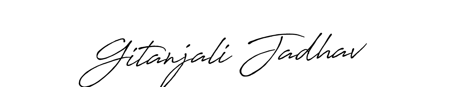 Here are the top 10 professional signature styles for the name Gitanjali Jadhav. These are the best autograph styles you can use for your name. Gitanjali Jadhav signature style 7 images and pictures png