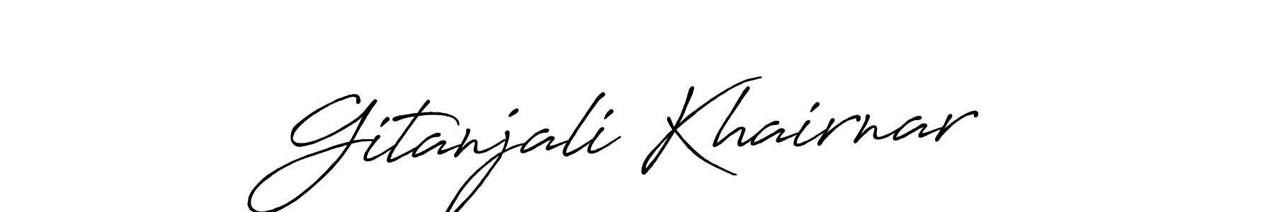 Similarly Antro_Vectra_Bolder is the best handwritten signature design. Signature creator online .You can use it as an online autograph creator for name Gitanjali Khairnar. Gitanjali Khairnar signature style 7 images and pictures png