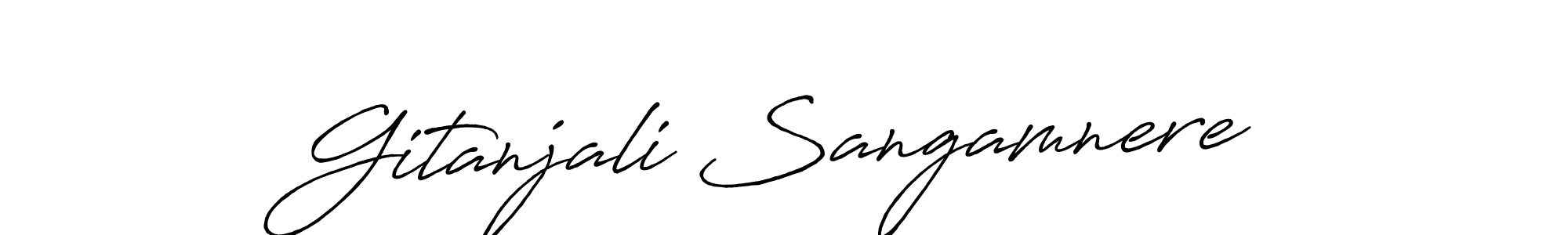 Similarly Antro_Vectra_Bolder is the best handwritten signature design. Signature creator online .You can use it as an online autograph creator for name Gitanjali Sangamnere. Gitanjali Sangamnere signature style 7 images and pictures png