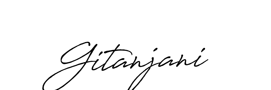 Also You can easily find your signature by using the search form. We will create Gitanjani name handwritten signature images for you free of cost using Antro_Vectra_Bolder sign style. Gitanjani signature style 7 images and pictures png