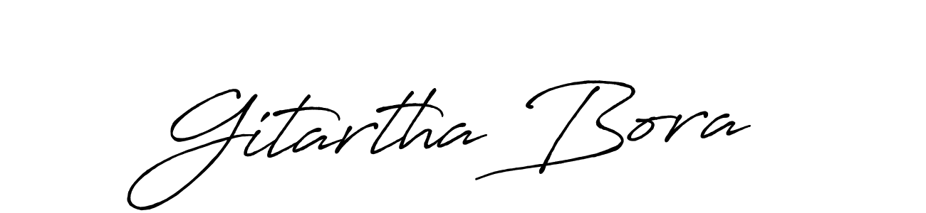 Make a beautiful signature design for name Gitartha Bora. With this signature (Antro_Vectra_Bolder) style, you can create a handwritten signature for free. Gitartha Bora signature style 7 images and pictures png