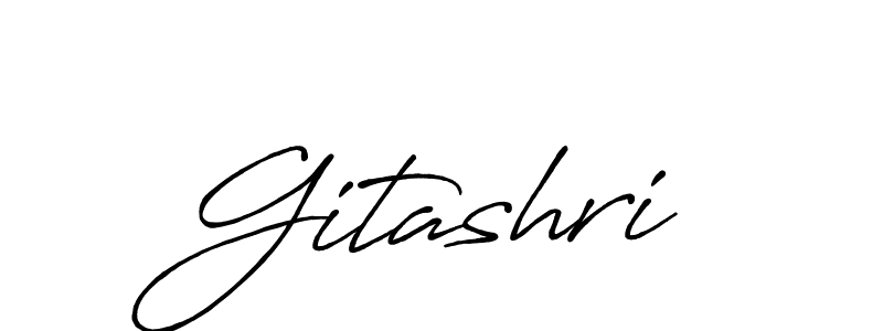 Antro_Vectra_Bolder is a professional signature style that is perfect for those who want to add a touch of class to their signature. It is also a great choice for those who want to make their signature more unique. Get Gitashri name to fancy signature for free. Gitashri signature style 7 images and pictures png