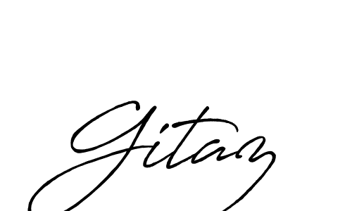 Create a beautiful signature design for name Gitaz. With this signature (Antro_Vectra_Bolder) fonts, you can make a handwritten signature for free. Gitaz signature style 7 images and pictures png