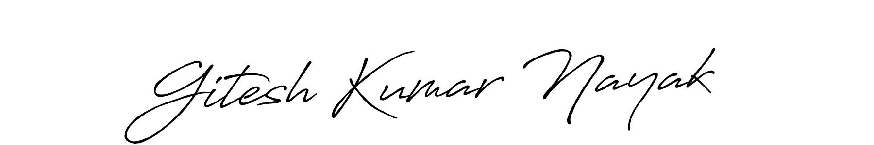 How to make Gitesh Kumar Nayak signature? Antro_Vectra_Bolder is a professional autograph style. Create handwritten signature for Gitesh Kumar Nayak name. Gitesh Kumar Nayak signature style 7 images and pictures png