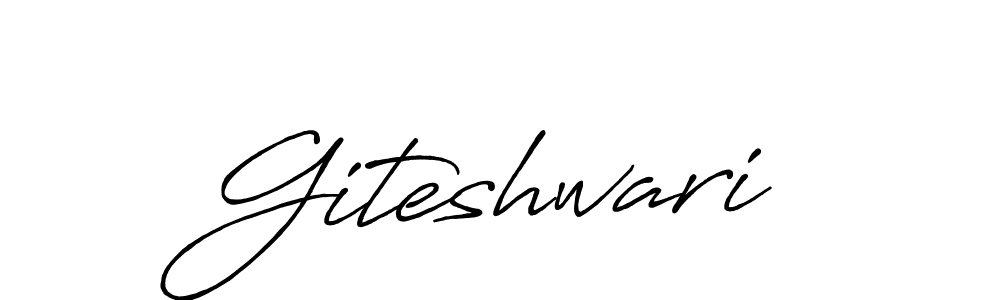 Also we have Giteshwari name is the best signature style. Create professional handwritten signature collection using Antro_Vectra_Bolder autograph style. Giteshwari signature style 7 images and pictures png