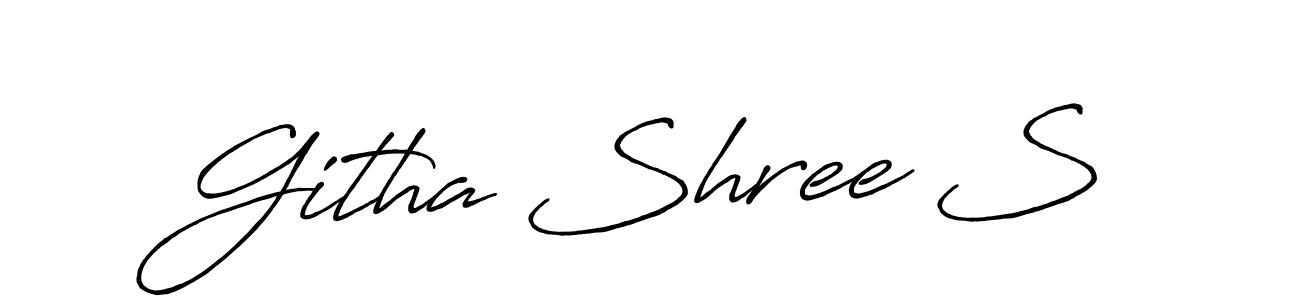 Make a beautiful signature design for name Githa Shree S. Use this online signature maker to create a handwritten signature for free. Githa Shree S signature style 7 images and pictures png