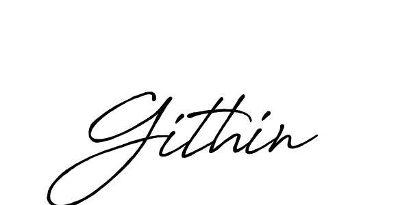 Make a beautiful signature design for name Githin. With this signature (Antro_Vectra_Bolder) style, you can create a handwritten signature for free. Githin signature style 7 images and pictures png