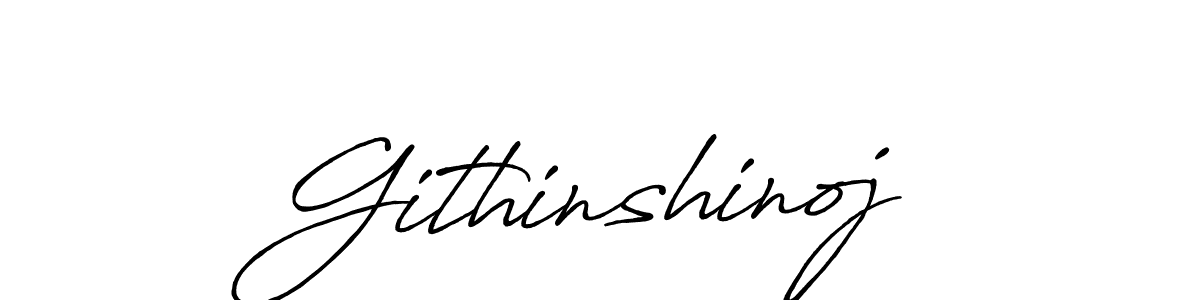 Make a beautiful signature design for name Githinshinoj. With this signature (Antro_Vectra_Bolder) style, you can create a handwritten signature for free. Githinshinoj signature style 7 images and pictures png