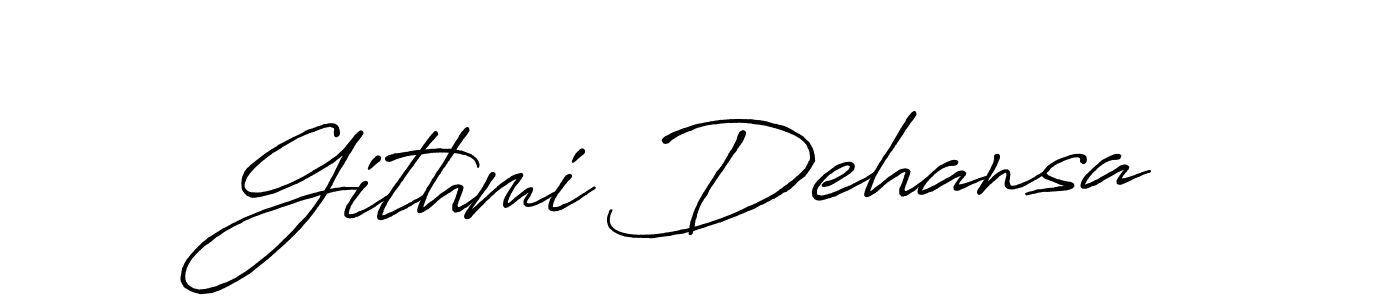 The best way (Antro_Vectra_Bolder) to make a short signature is to pick only two or three words in your name. The name Githmi Dehansa include a total of six letters. For converting this name. Githmi Dehansa signature style 7 images and pictures png