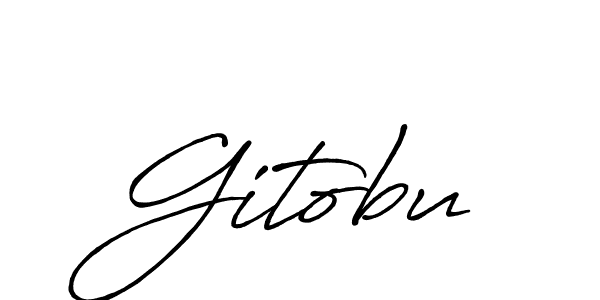 if you are searching for the best signature style for your name Gitobu. so please give up your signature search. here we have designed multiple signature styles  using Antro_Vectra_Bolder. Gitobu signature style 7 images and pictures png