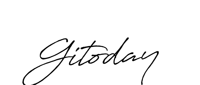 Also we have Gitoday name is the best signature style. Create professional handwritten signature collection using Antro_Vectra_Bolder autograph style. Gitoday signature style 7 images and pictures png