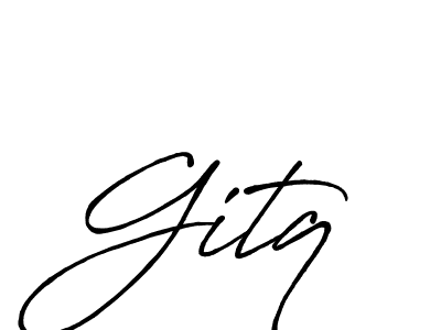 Create a beautiful signature design for name Gitq. With this signature (Antro_Vectra_Bolder) fonts, you can make a handwritten signature for free. Gitq signature style 7 images and pictures png