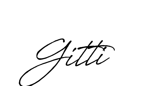 Also You can easily find your signature by using the search form. We will create Gitti name handwritten signature images for you free of cost using Antro_Vectra_Bolder sign style. Gitti signature style 7 images and pictures png