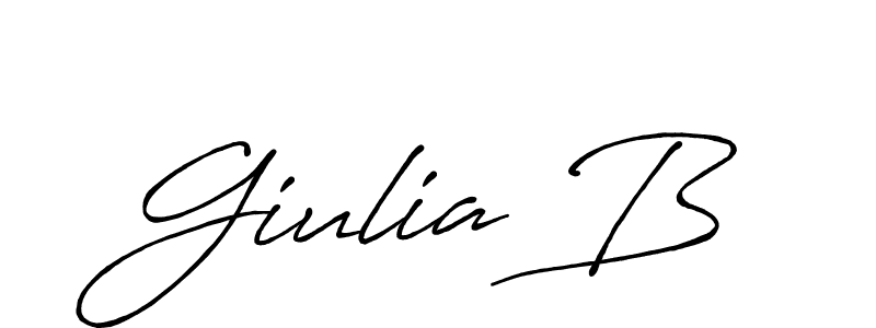 Also we have Giulia B name is the best signature style. Create professional handwritten signature collection using Antro_Vectra_Bolder autograph style. Giulia B signature style 7 images and pictures png