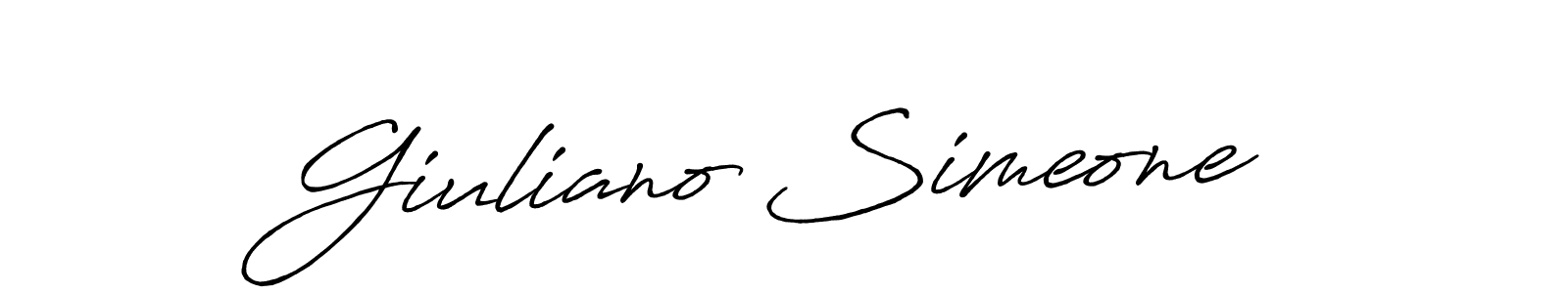 Also You can easily find your signature by using the search form. We will create Giuliano Simeone name handwritten signature images for you free of cost using Antro_Vectra_Bolder sign style. Giuliano Simeone signature style 7 images and pictures png