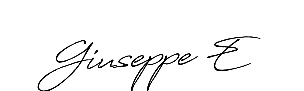 Use a signature maker to create a handwritten signature online. With this signature software, you can design (Antro_Vectra_Bolder) your own signature for name Giuseppe E. Giuseppe E signature style 7 images and pictures png