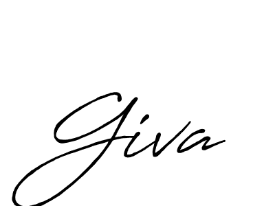 Make a beautiful signature design for name Giva. With this signature (Antro_Vectra_Bolder) style, you can create a handwritten signature for free. Giva signature style 7 images and pictures png