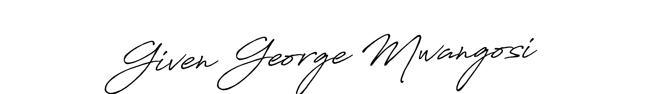This is the best signature style for the Given George Mwangosi name. Also you like these signature font (Antro_Vectra_Bolder). Mix name signature. Given George Mwangosi signature style 7 images and pictures png