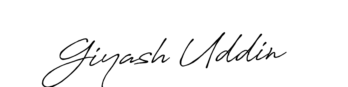 It looks lik you need a new signature style for name Giyash Uddin. Design unique handwritten (Antro_Vectra_Bolder) signature with our free signature maker in just a few clicks. Giyash Uddin signature style 7 images and pictures png