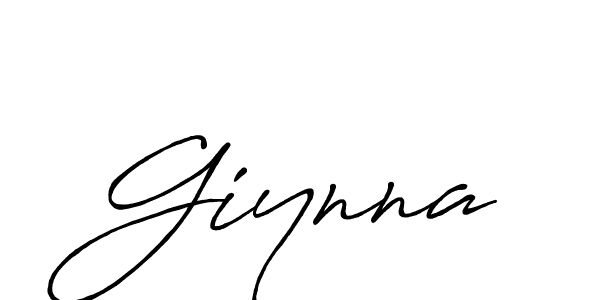 Design your own signature with our free online signature maker. With this signature software, you can create a handwritten (Antro_Vectra_Bolder) signature for name Giynna. Giynna signature style 7 images and pictures png