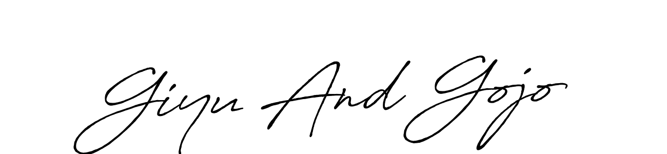 It looks lik you need a new signature style for name Giyu And Gojo. Design unique handwritten (Antro_Vectra_Bolder) signature with our free signature maker in just a few clicks. Giyu And Gojo signature style 7 images and pictures png