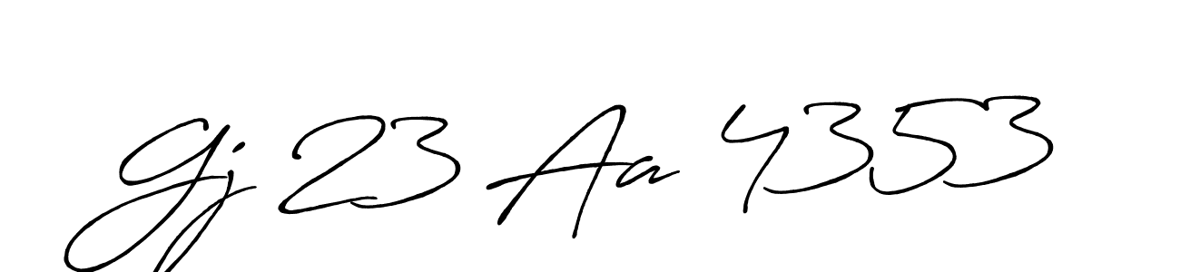 You can use this online signature creator to create a handwritten signature for the name Gj 23 Aa 4353. This is the best online autograph maker. Gj 23 Aa 4353 signature style 7 images and pictures png