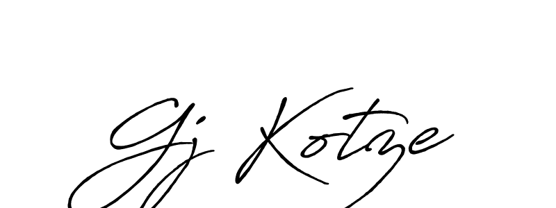 This is the best signature style for the Gj Kotze name. Also you like these signature font (Antro_Vectra_Bolder). Mix name signature. Gj Kotze signature style 7 images and pictures png