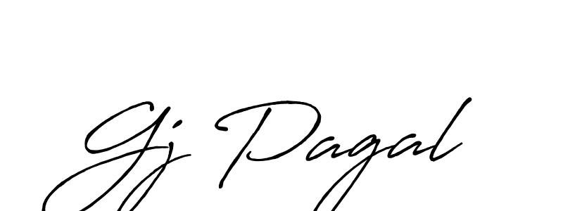 if you are searching for the best signature style for your name Gj Pagal. so please give up your signature search. here we have designed multiple signature styles  using Antro_Vectra_Bolder. Gj Pagal signature style 7 images and pictures png