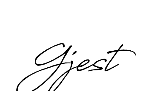 Once you've used our free online signature maker to create your best signature Antro_Vectra_Bolder style, it's time to enjoy all of the benefits that Gjest name signing documents. Gjest signature style 7 images and pictures png