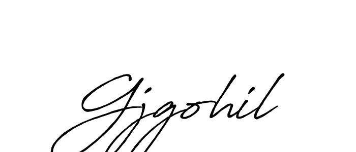 Use a signature maker to create a handwritten signature online. With this signature software, you can design (Antro_Vectra_Bolder) your own signature for name Gjgohil. Gjgohil signature style 7 images and pictures png
