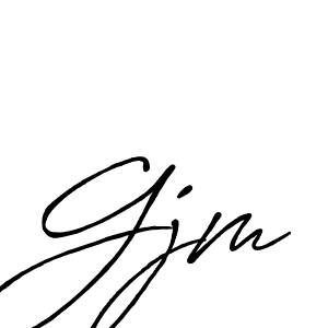 Once you've used our free online signature maker to create your best signature Antro_Vectra_Bolder style, it's time to enjoy all of the benefits that Gjm name signing documents. Gjm signature style 7 images and pictures png