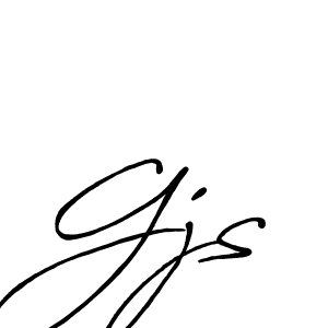 Create a beautiful signature design for name Gjs. With this signature (Antro_Vectra_Bolder) fonts, you can make a handwritten signature for free. Gjs signature style 7 images and pictures png