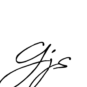 Create a beautiful signature design for name Gjs. With this signature (Antro_Vectra_Bolder) fonts, you can make a handwritten signature for free. Gjs signature style 7 images and pictures png