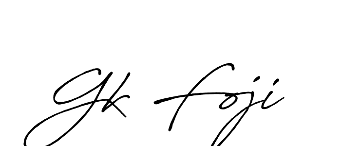 It looks lik you need a new signature style for name Gk Foji. Design unique handwritten (Antro_Vectra_Bolder) signature with our free signature maker in just a few clicks. Gk Foji signature style 7 images and pictures png