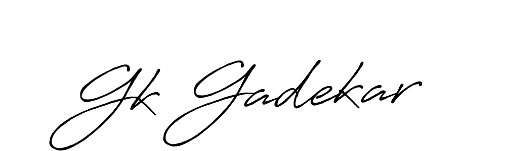 if you are searching for the best signature style for your name Gk Gadekar. so please give up your signature search. here we have designed multiple signature styles  using Antro_Vectra_Bolder. Gk Gadekar signature style 7 images and pictures png