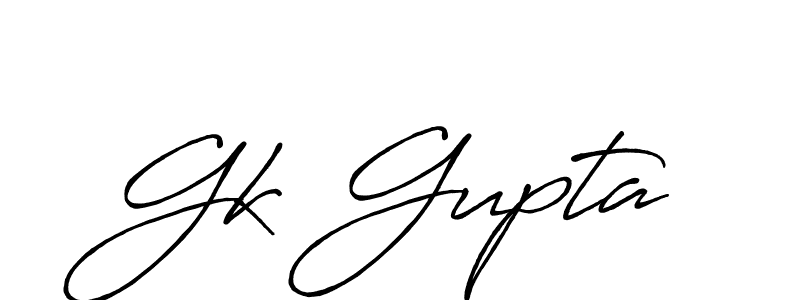 How to make Gk Gupta signature? Antro_Vectra_Bolder is a professional autograph style. Create handwritten signature for Gk Gupta name. Gk Gupta signature style 7 images and pictures png