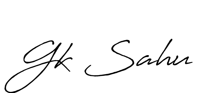 You should practise on your own different ways (Antro_Vectra_Bolder) to write your name (Gk Sahu) in signature. don't let someone else do it for you. Gk Sahu signature style 7 images and pictures png