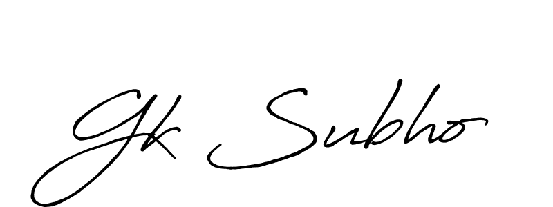 Check out images of Autograph of Gk Subho name. Actor Gk Subho Signature Style. Antro_Vectra_Bolder is a professional sign style online. Gk Subho signature style 7 images and pictures png