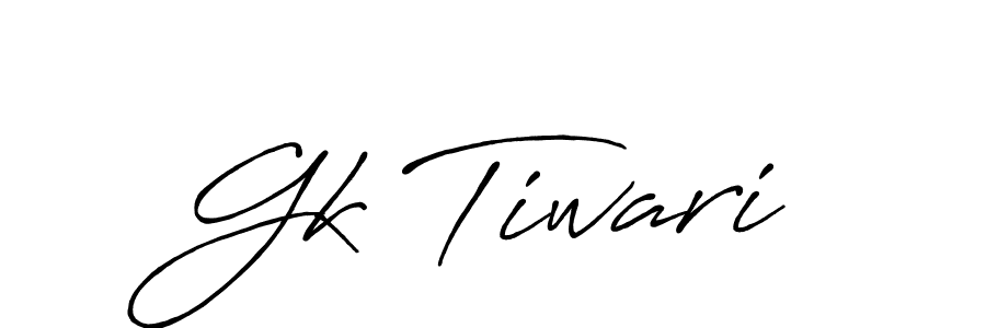 Also You can easily find your signature by using the search form. We will create Gk Tiwari name handwritten signature images for you free of cost using Antro_Vectra_Bolder sign style. Gk Tiwari signature style 7 images and pictures png