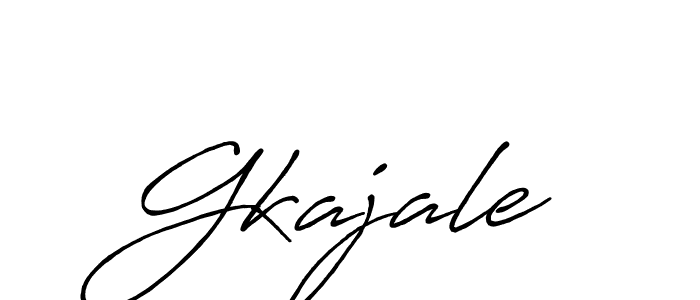 How to make Gkajale name signature. Use Antro_Vectra_Bolder style for creating short signs online. This is the latest handwritten sign. Gkajale signature style 7 images and pictures png