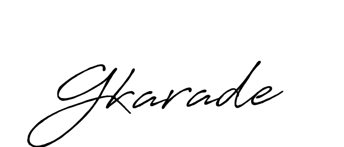 How to make Gkarade name signature. Use Antro_Vectra_Bolder style for creating short signs online. This is the latest handwritten sign. Gkarade signature style 7 images and pictures png