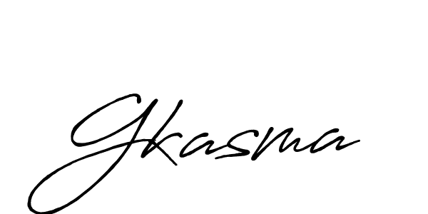 Gkasma stylish signature style. Best Handwritten Sign (Antro_Vectra_Bolder) for my name. Handwritten Signature Collection Ideas for my name Gkasma. Gkasma signature style 7 images and pictures png