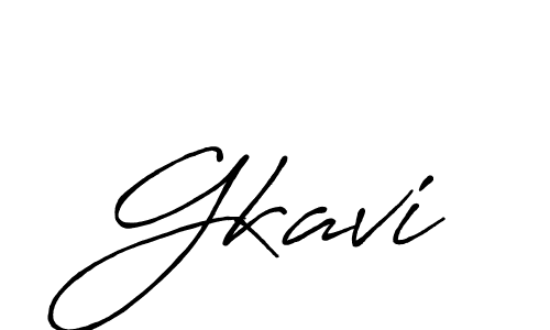 Create a beautiful signature design for name Gkavi. With this signature (Antro_Vectra_Bolder) fonts, you can make a handwritten signature for free. Gkavi signature style 7 images and pictures png