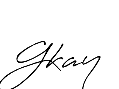 How to Draw Gkay signature style? Antro_Vectra_Bolder is a latest design signature styles for name Gkay. Gkay signature style 7 images and pictures png