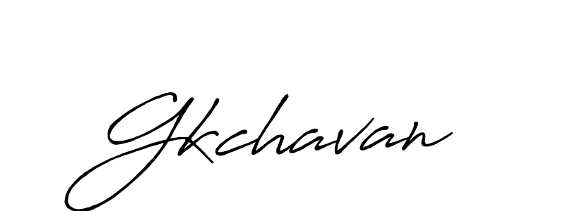 Design your own signature with our free online signature maker. With this signature software, you can create a handwritten (Antro_Vectra_Bolder) signature for name Gkchavan. Gkchavan signature style 7 images and pictures png