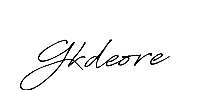 Make a beautiful signature design for name Gkdeore. With this signature (Antro_Vectra_Bolder) style, you can create a handwritten signature for free. Gkdeore signature style 7 images and pictures png