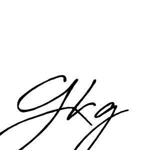 Also we have Gkg name is the best signature style. Create professional handwritten signature collection using Antro_Vectra_Bolder autograph style. Gkg signature style 7 images and pictures png